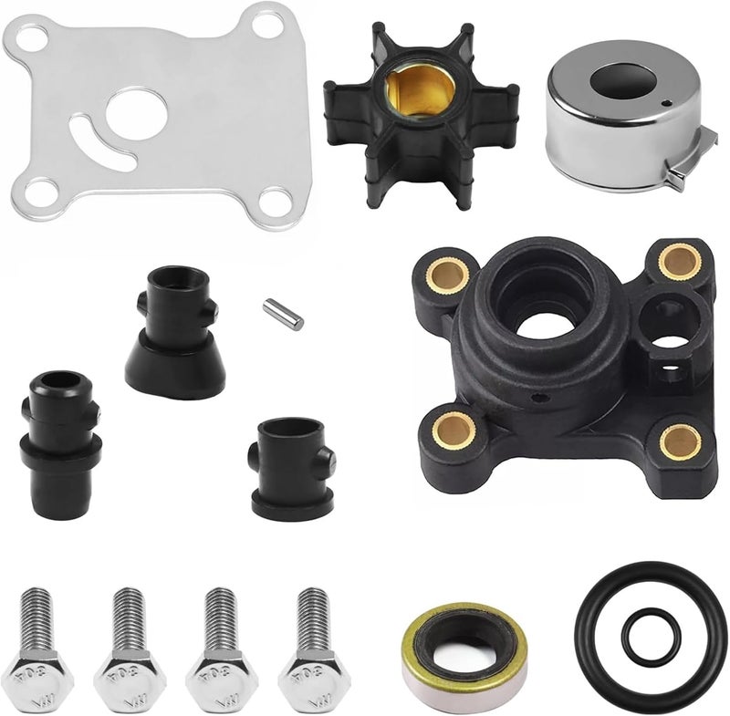 Full Power Plus Impeller Kit For Johnson Evinrude 8-15HP Outboard With Housing 1974-UP 18-3327,394711 - Image 1